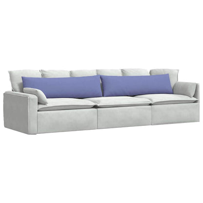 Cuscini da Divano 2 pcs Blu jeans 145 x 40 cm Tessuto | homemem39