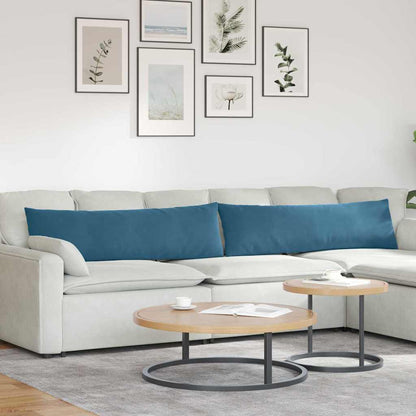 Cuscini da Divano 2 pcs Blu 145 x 40 cm Tessuto in Cords | homemem39