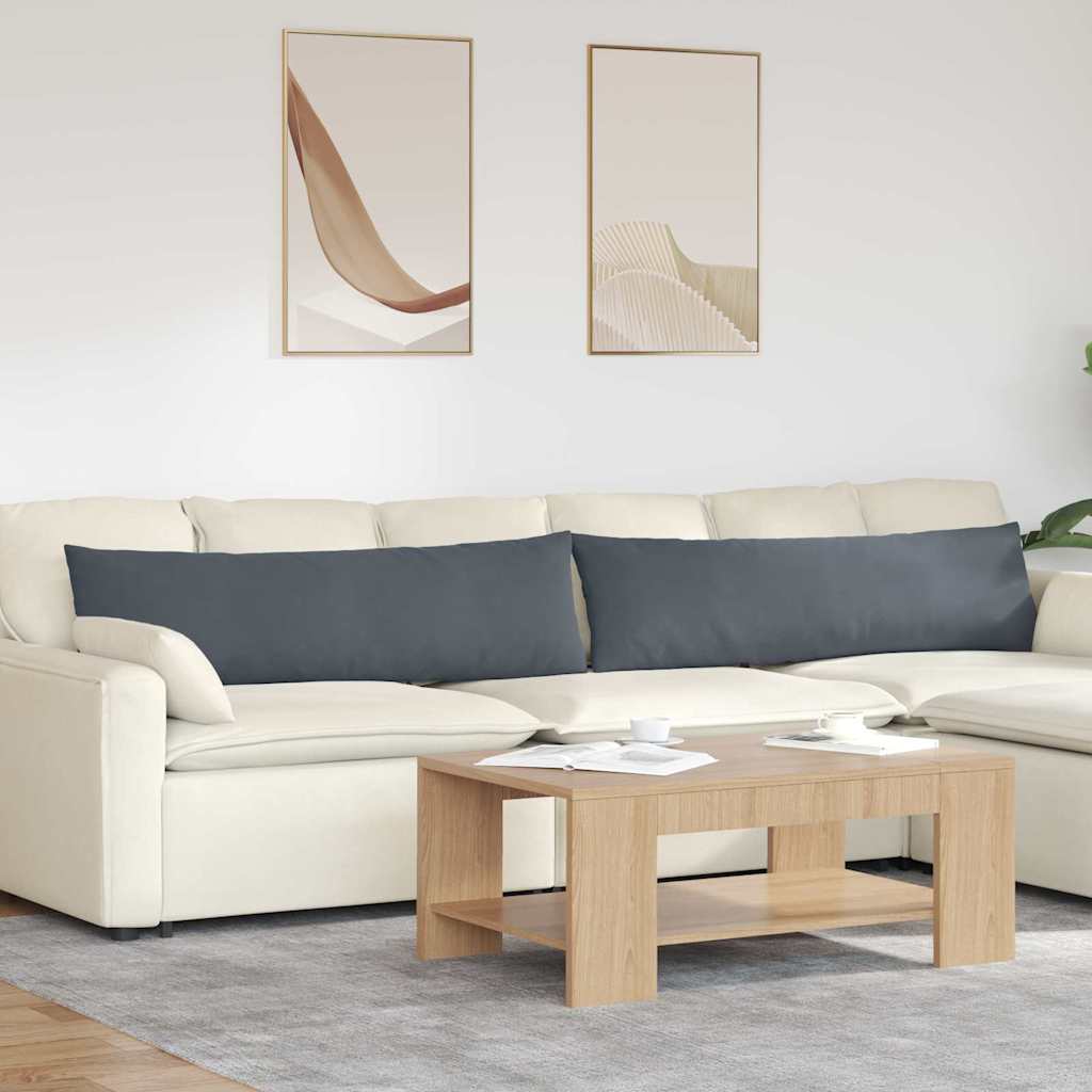 Cuscini da Divano 2 pcs Grigio scuro 145 x 40 cm | homemem39