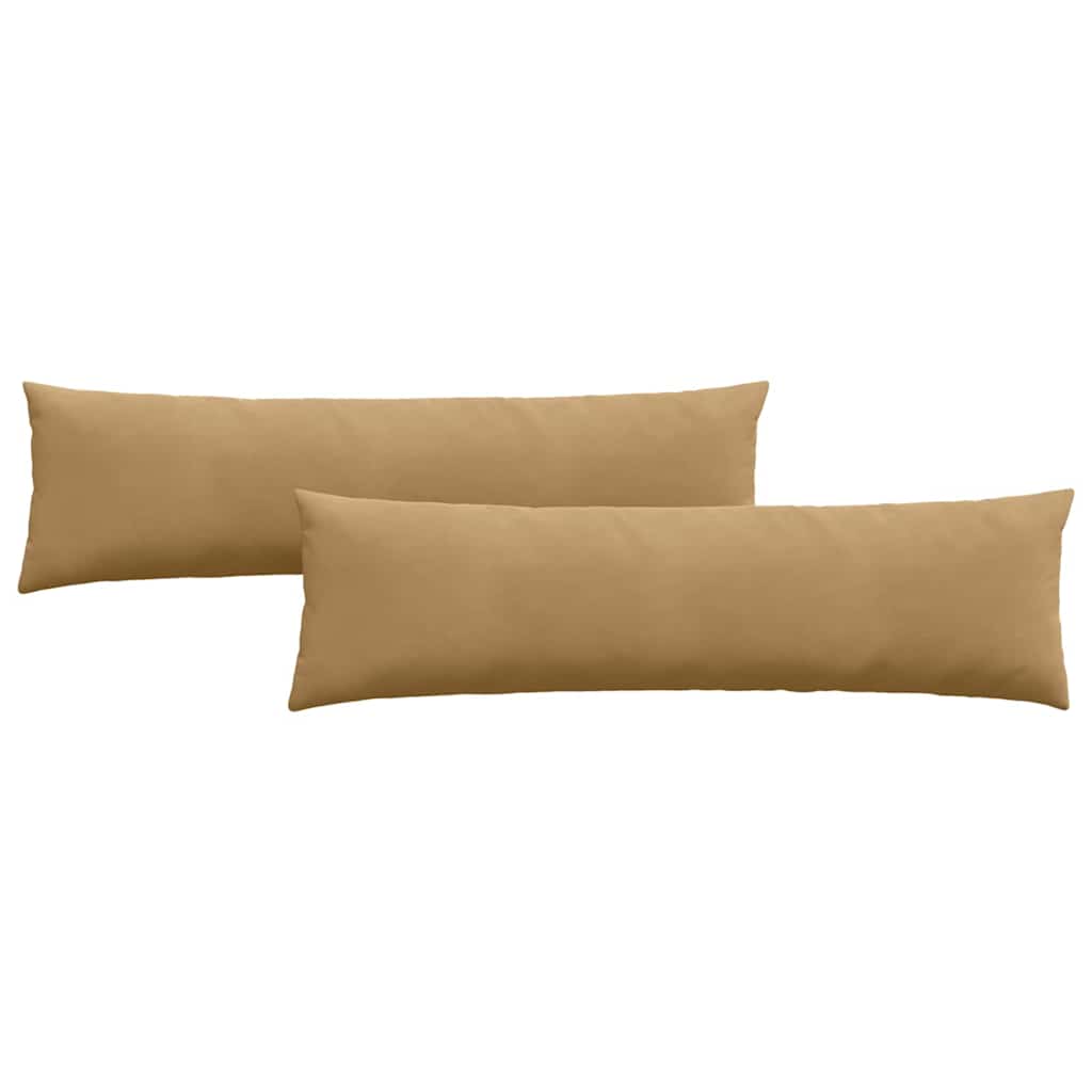 Cuscini da Divano 2 pcs Marrone 145 x 40 cm Tessuto in Cords | homemem39