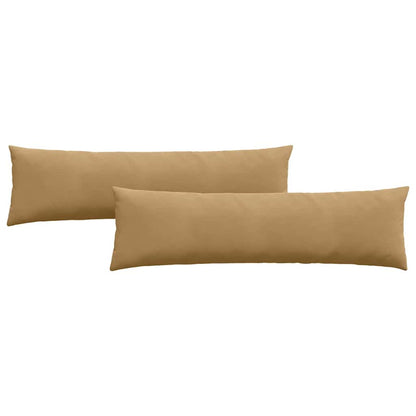 Cuscini da Divano 2 pcs Marrone 145 x 40 cm Tessuto in Cords | homemem39