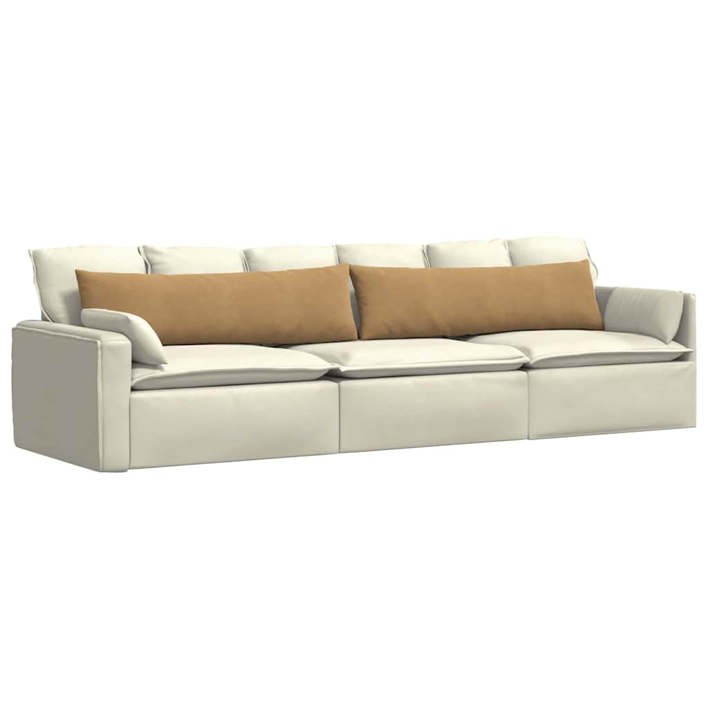 Cuscini da Divano 2 pcs Marrone 145 x 40 cm Tessuto in Cords | homemem39