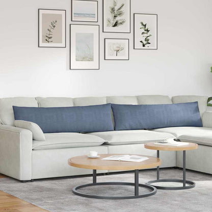 Cuscini da Divano 2 pcs Blu 145 x 40 cm Tessuto in Cords | homemem39