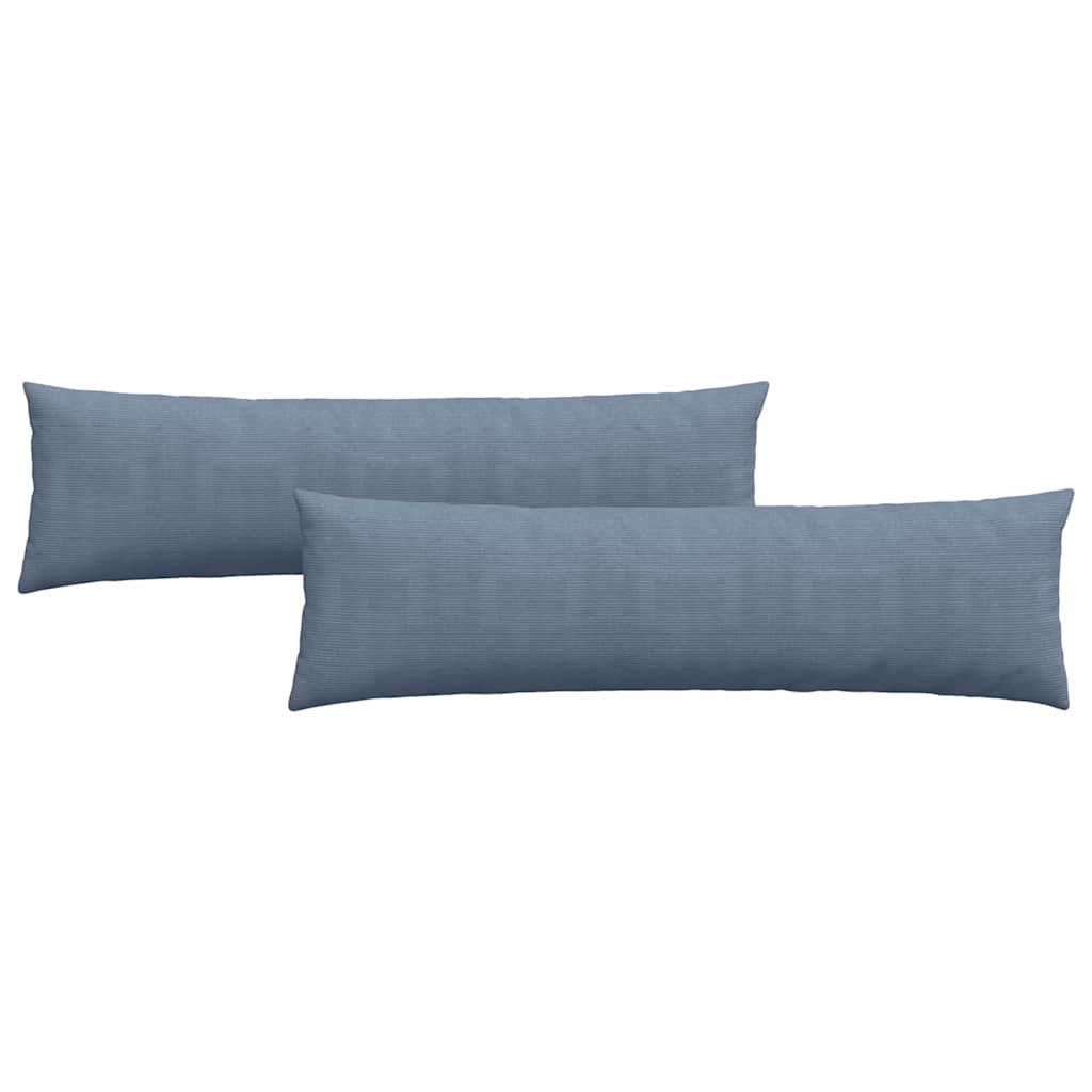 Cuscini da Divano 2 pcs Blu 145 x 40 cm Tessuto in Cords | homemem39