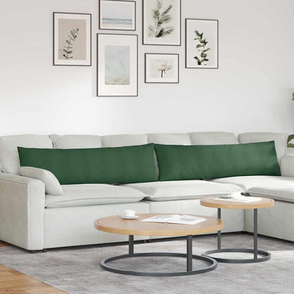 Cuscini da Divano 2 pcs Verde Scuro 145 x 40 cm | homemem39