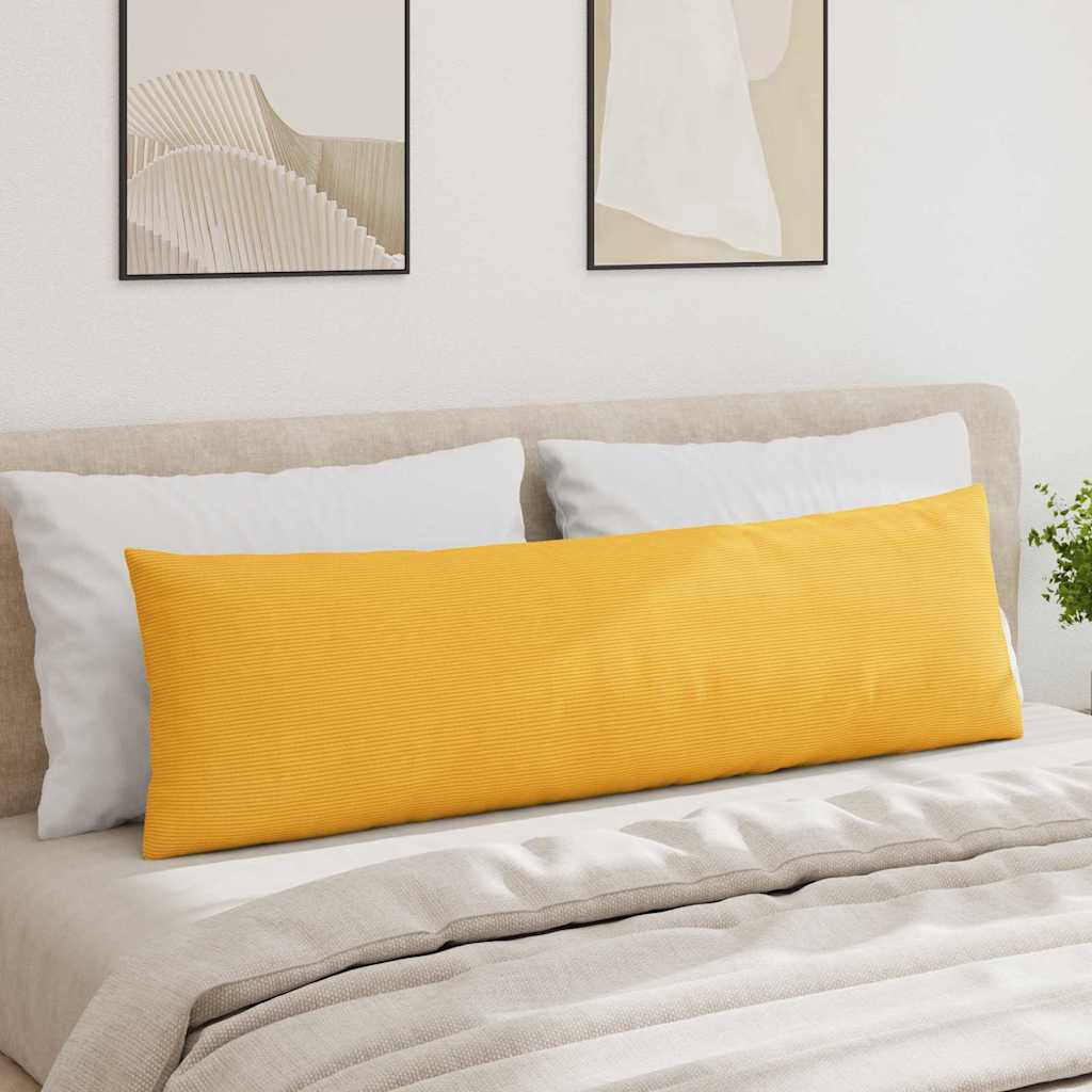 Cuscini da Divano 2 pcs Giallo Chiaro 145 x 40 cm | homemem39