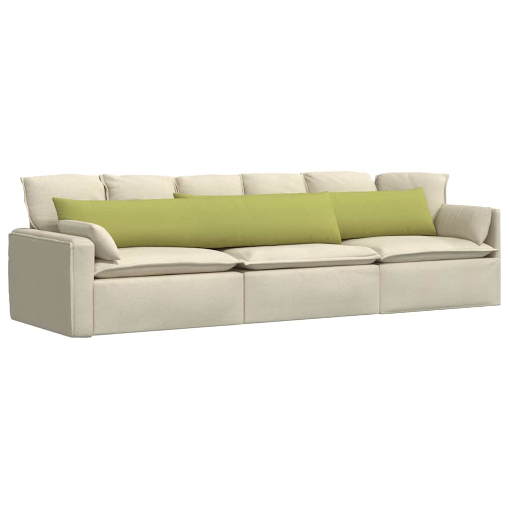 Cuscini da Divano 2 pcs Verde chiaro 200 x 40 cm Tessuto | homemem39