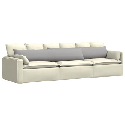 Cuscini da Divano 2 pcs Grigio Nuvola 200 x 40 cm Tessuto | homemem39