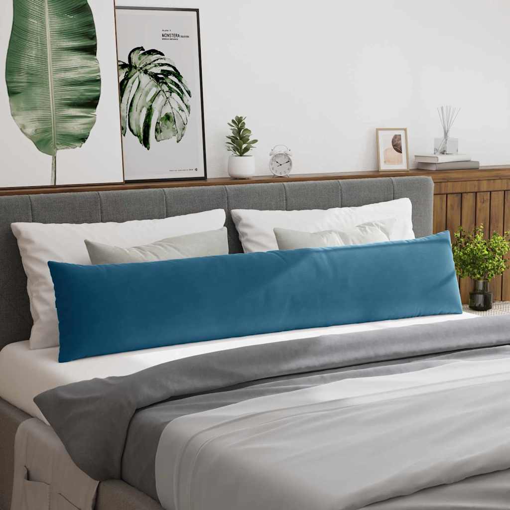 Cuscini da Divano 2 pcs Blu 200 x 40 cm Tessuto in Cords | homemem39