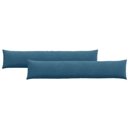 Cuscini da Divano 2 pcs Blu 200 x 40 cm Tessuto in Cords | homemem39