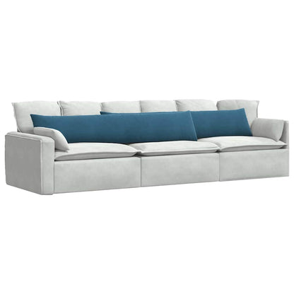 Cuscini da Divano 2 pcs Blu 200 x 40 cm Tessuto in Cords | homemem39