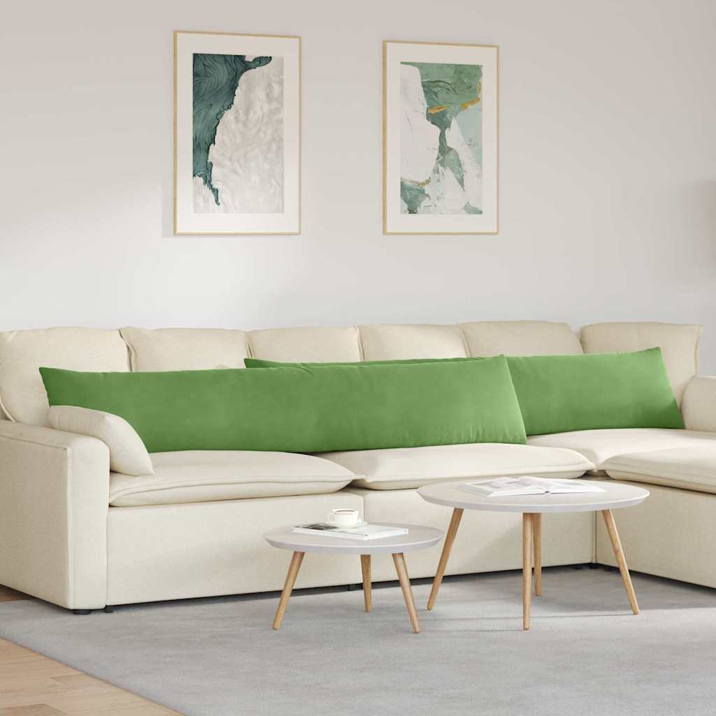 Cuscini da Divano 2 pcs Verde chiaro 200 x 40 cm | homemem39