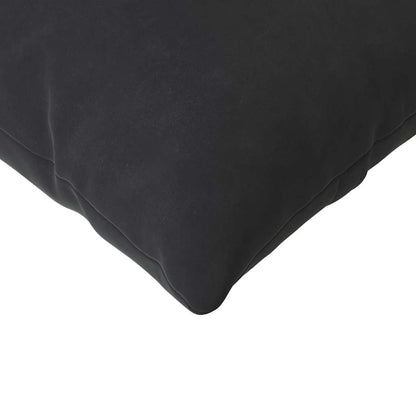 Cuscini da Divano 2 pcs Nero 200 x 40 cm Tessuto in Cords | homemem39