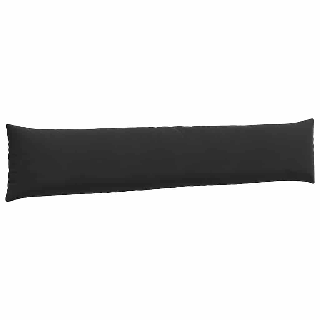Cuscini da Divano 2 pcs Nero 200 x 40 cm Tessuto in Cords | homemem39