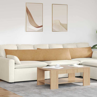 Cuscini da Divano 2 pcs Marrone 200 x 40 cm Tessuto in Cords | homemem39