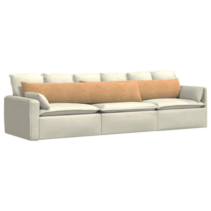 Cuscini da Divano 2 pcs Marrone 200 x 40 cm Tessuto in Cords | homemem39
