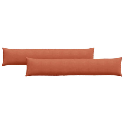 Cuscini da Divano 2 pcs Rosso Arancio 200 x 40 cm | homemem39