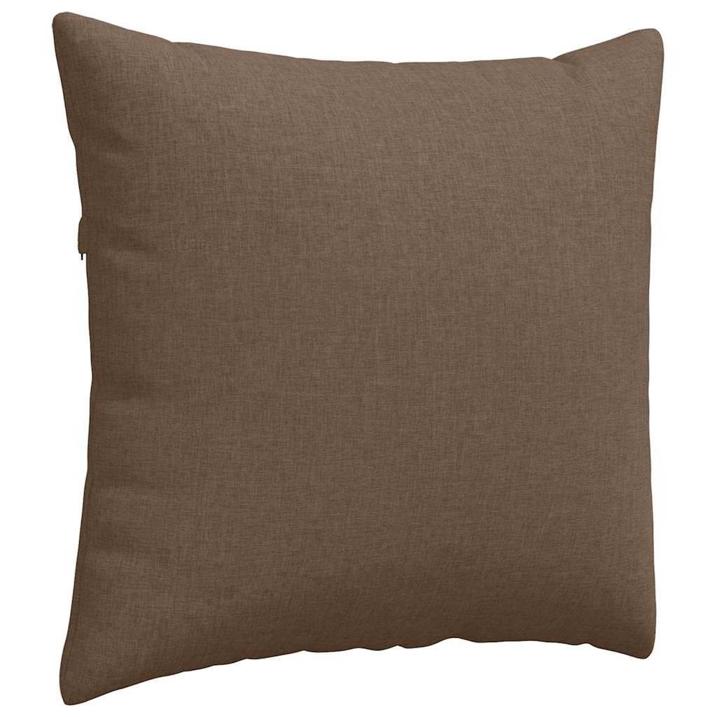 Cuscini da Divano 2 pcs Marrone 45 x 45 cm Tessuto | homemem39