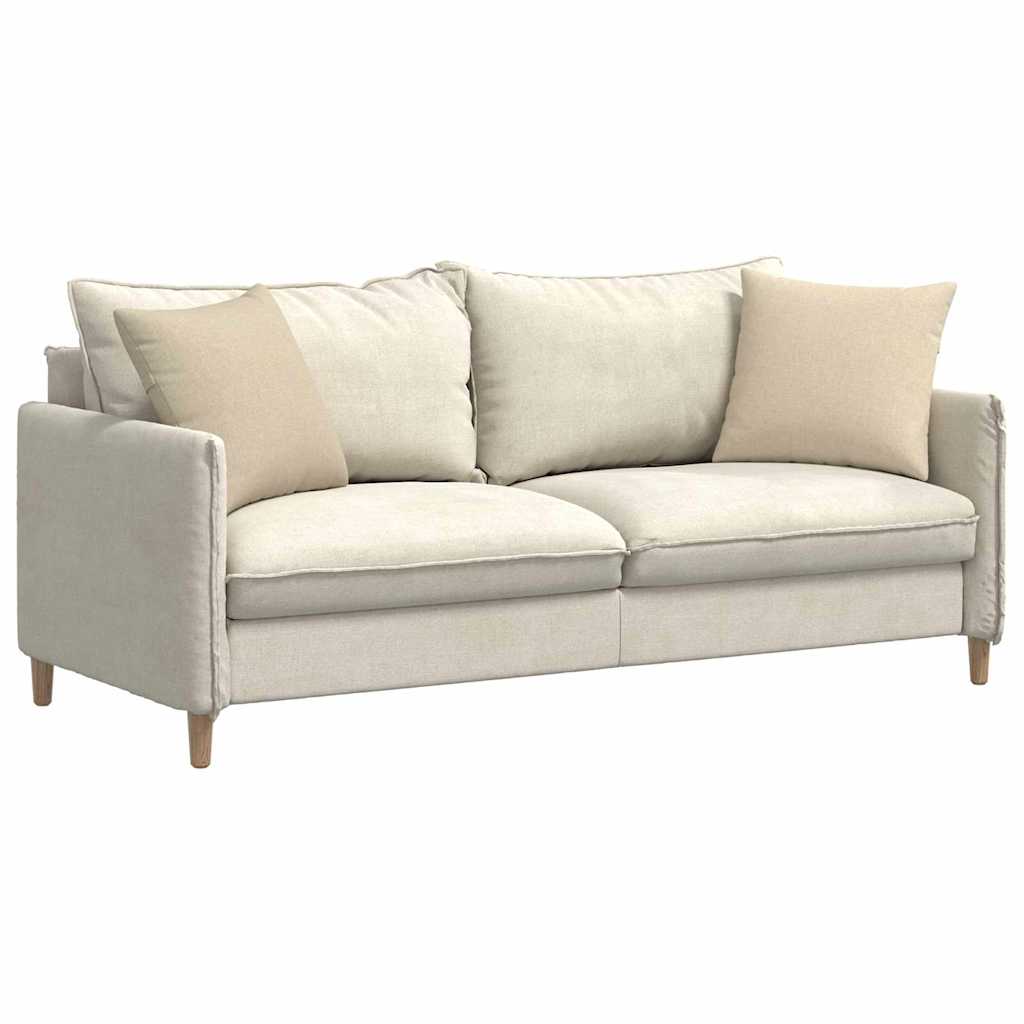 Cuscini da Divano 2 pcs Crema 45 x 45 cm Tessuto | homemem39