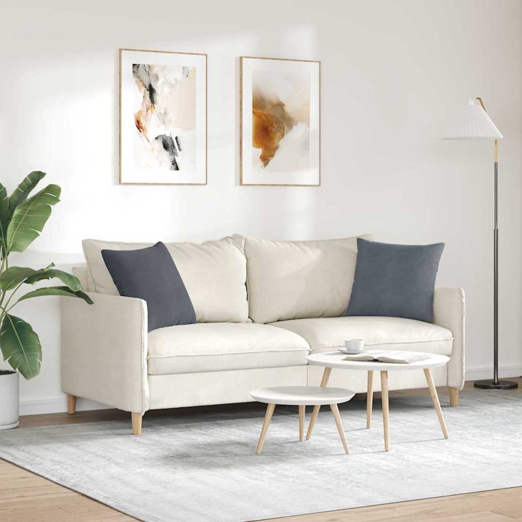 Cuscini da Divano 2 pcs Grigio scuro 45 x 45 cm | homemem39