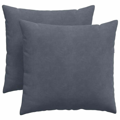 Cuscini da Divano 2 pcs Grigio scuro 45 x 45 cm | homemem39