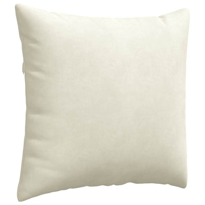 Cuscini da Divano 2 pcs Crema 45 x 45 cm Tessuto in Cords