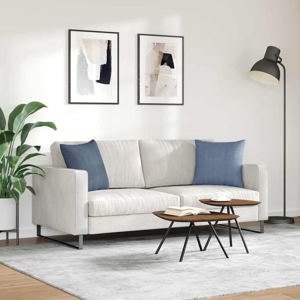 Cuscini da Divano 2 pcs Blu 45 x 45 cm Tessuto in Cords | homemem39