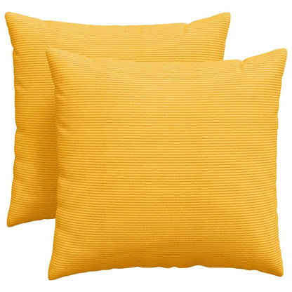 Cuscini da Divano 2 pcs Giallo Chiaro 45 x 45 cm | homemem39