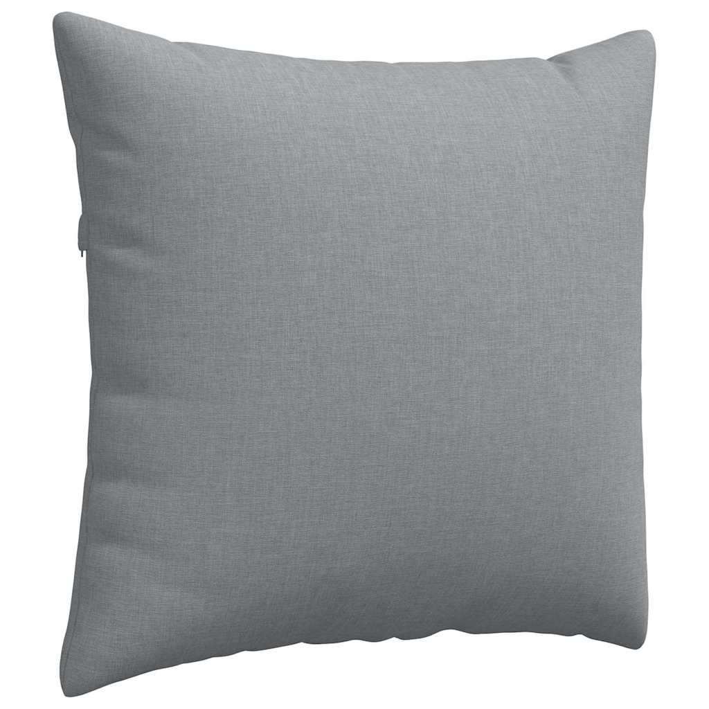 Cuscini da Divano 2 pcs Grigio chiaro 50 x 50 cm Tessuto | homemem39