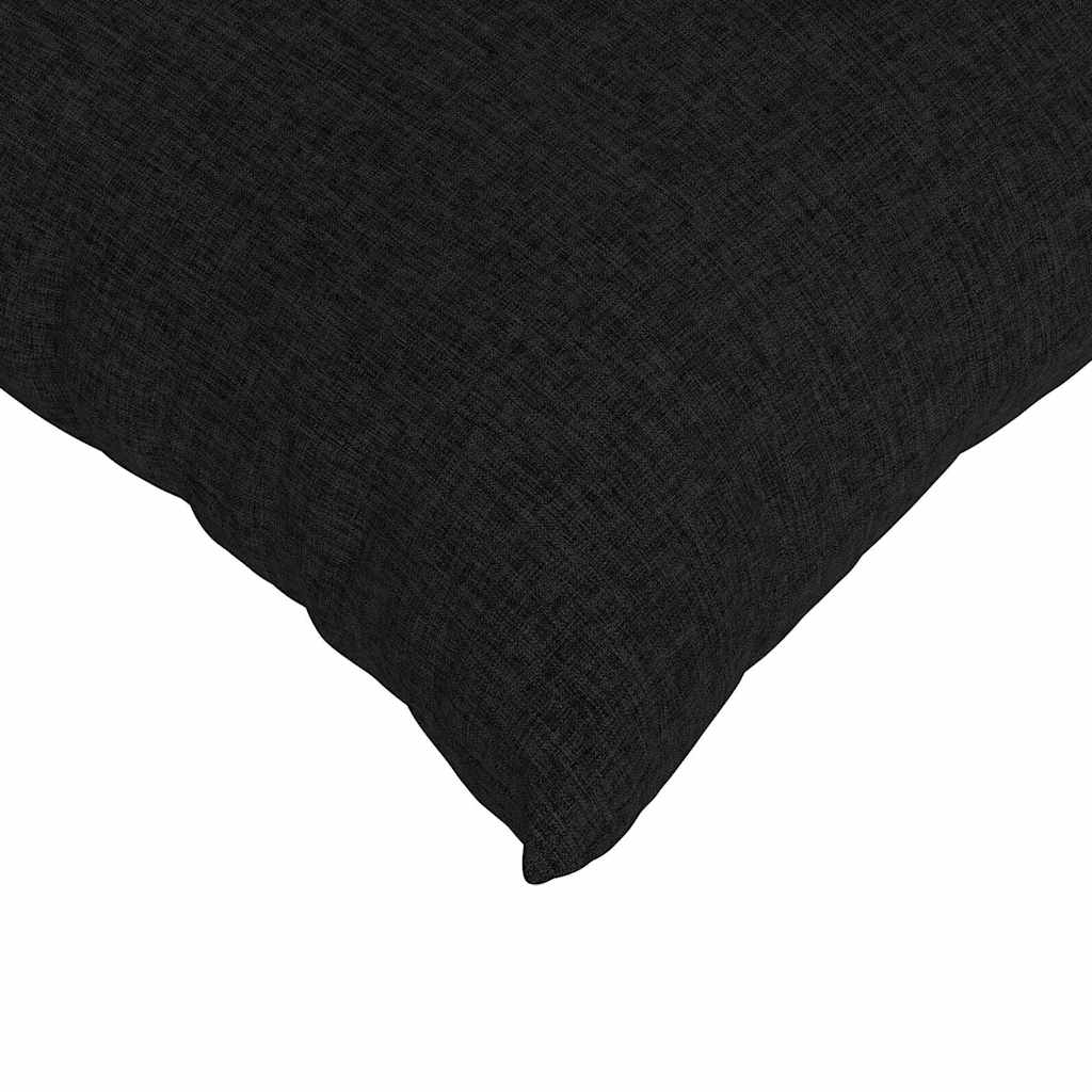 Cuscini da Divano 2 pcs Nero 50 x 50 cm Tessuto | homemem39