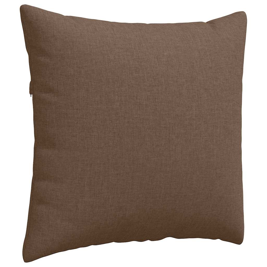 Cuscini da Divano 2 pcs Marrone 50 x 50 cm Tessuto | homemem39
