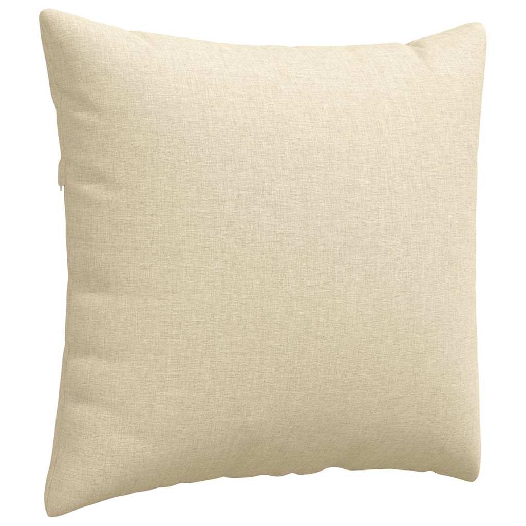 Cuscini da Divano 2 pcs Crema 50 x 50 cm Tessuto | homemem39