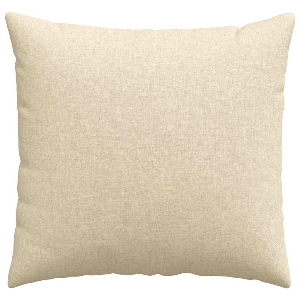 Cuscini da Divano 2 pcs Crema 50 x 50 cm Tessuto | homemem39