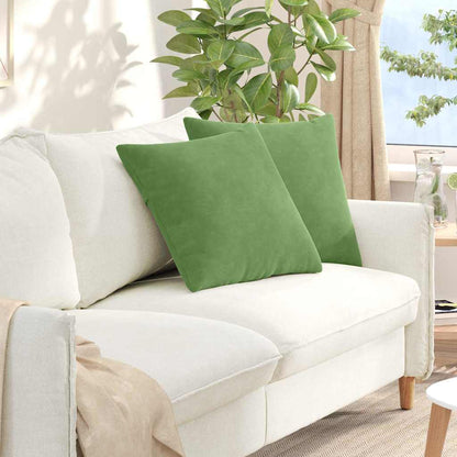 Cuscini da Divano 2 pcs Verde chiaro 50 x 50 cm | homemem39