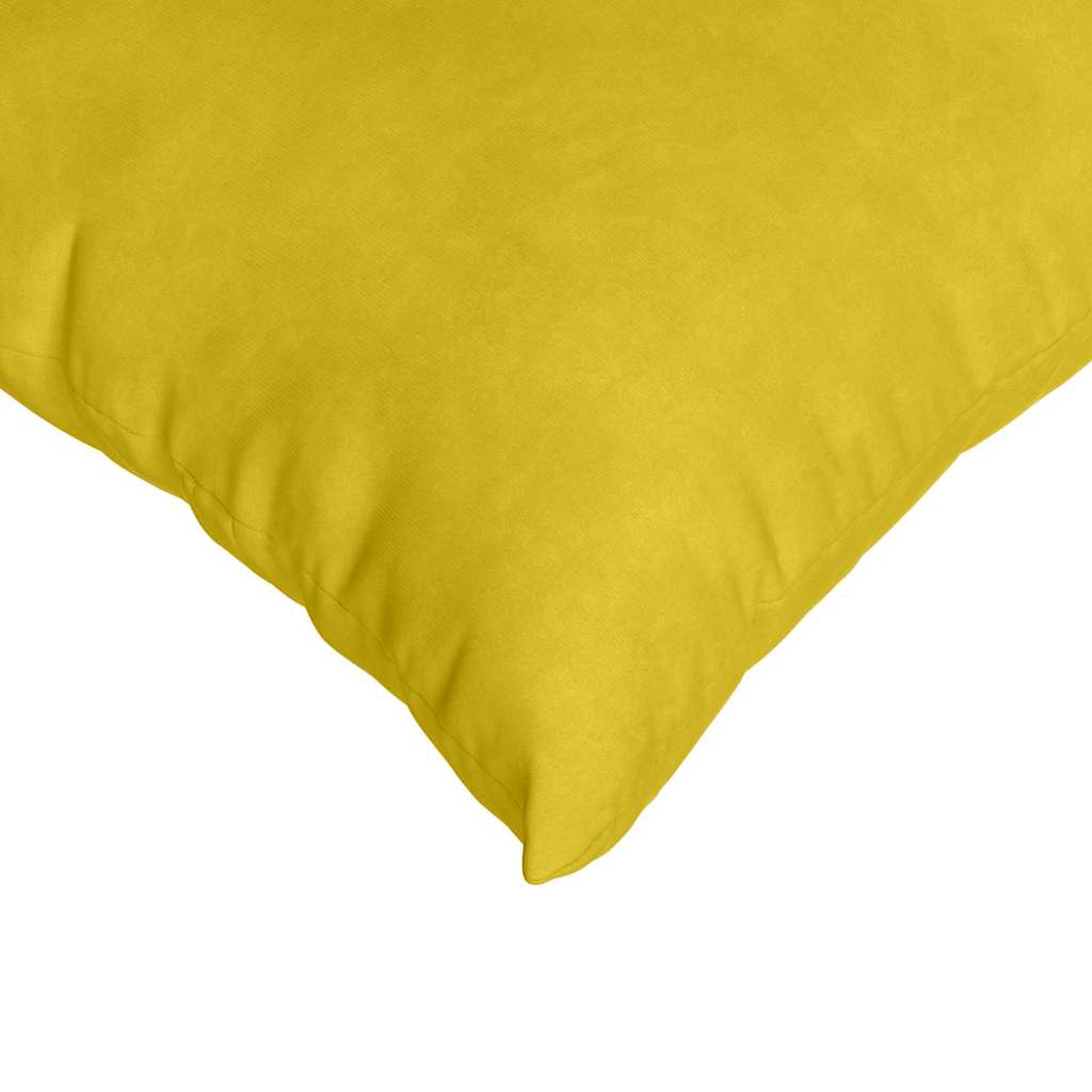 Cuscini da Divano 2 pcs Giallo 50 x 50 cm Tessuto in Cords | homemem39