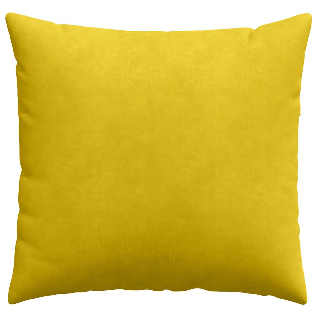 Cuscini da Divano 2 pcs Giallo 50 x 50 cm Tessuto in Cords | homemem39