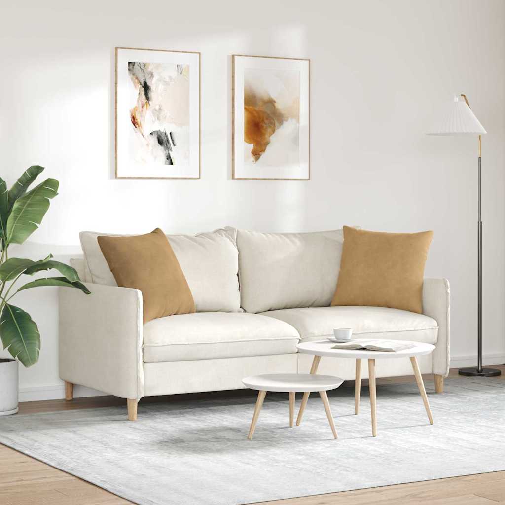 Cuscini da Divano 2 pcs Marrone 50 x 50 cm Tessuto in Cords | homemem39