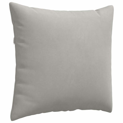 Cuscini da Divano 2 pcs Grigio chiaro 50 x 50 cm Tessuto | homemem39