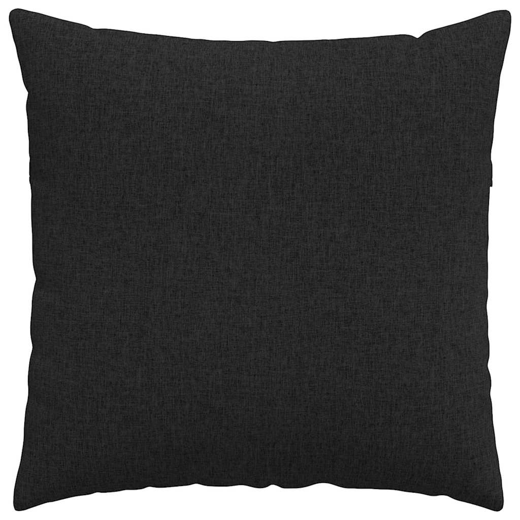 Cuscini da Divano 2 pcs Nero 60 x 60 cm Tessuto | homemem39