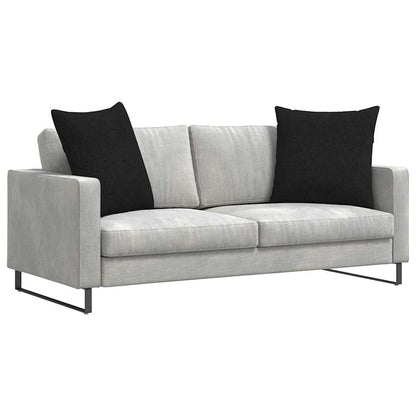 Cuscini da Divano 2 pcs Nero 60 x 60 cm Tessuto | homemem39