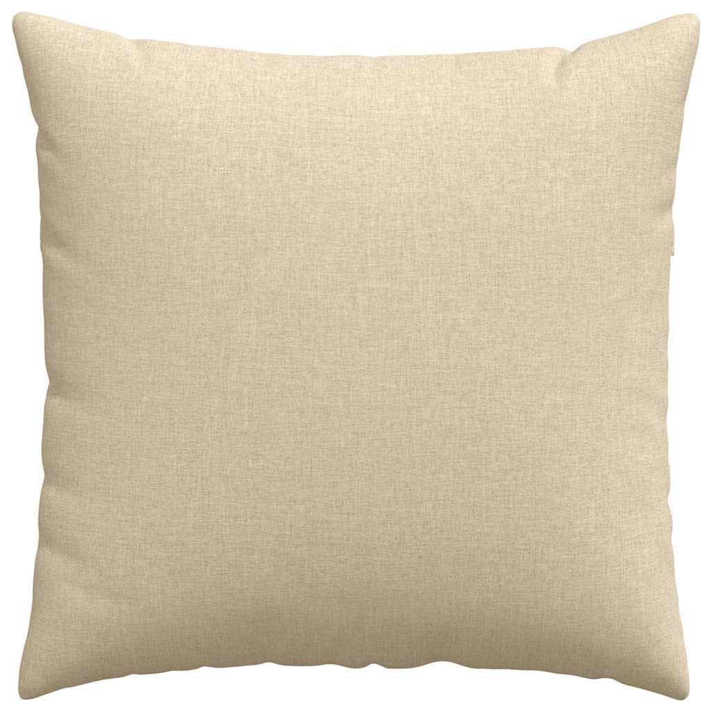 Cuscini da Divano 2 pcs Crema 60 x 60 cm Tessuto | homemem39