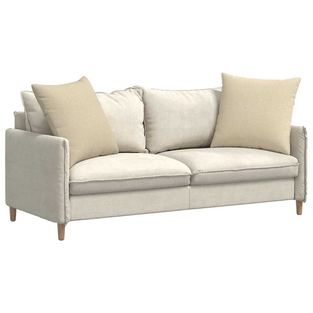 Cuscini da Divano 2 pcs Crema 60 x 60 cm Tessuto | homemem39