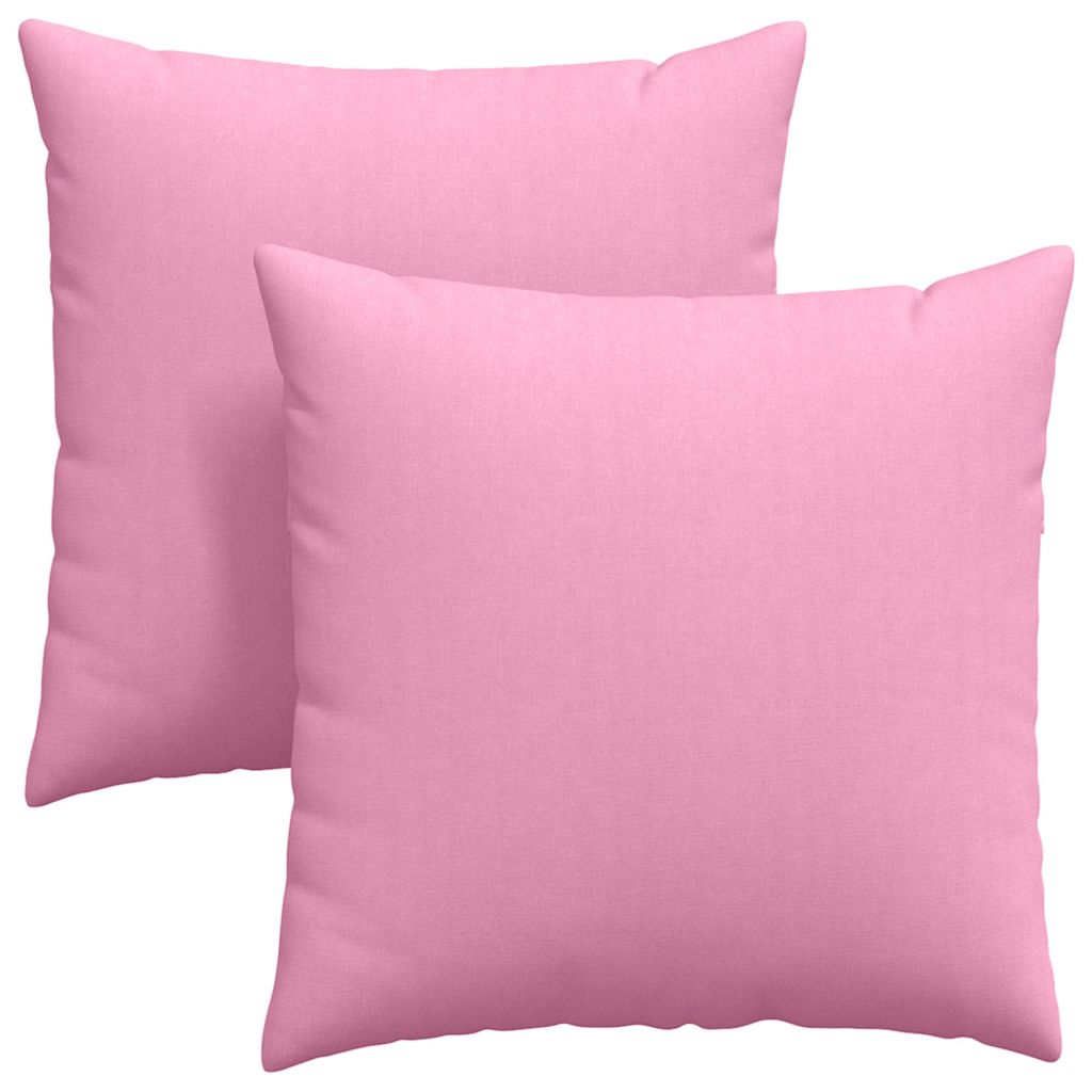 Cuscini da Divano 2 pcs Rosa 60 x 60 cm Tessuto | homemem39