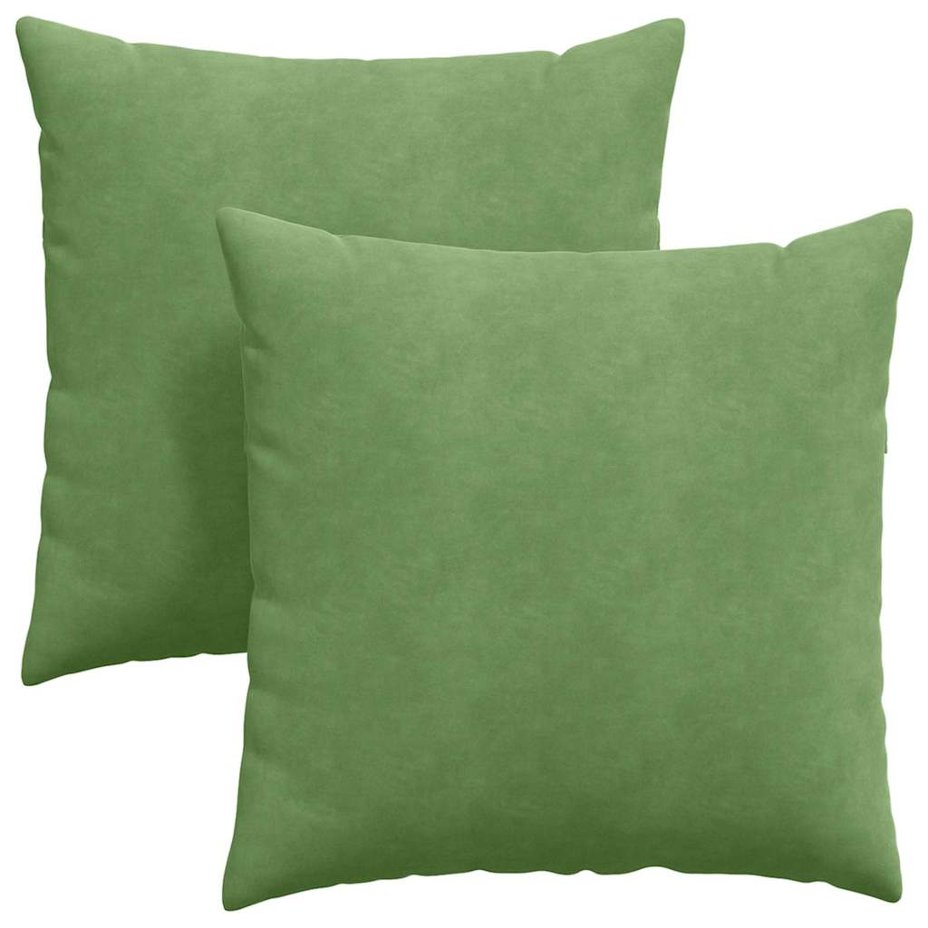 Cuscini da Divano 2 pcs Verde chiaro 60 x 60 cm | homemem39