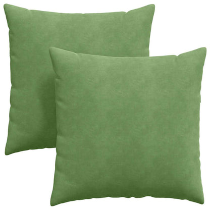 Cuscini da Divano 2 pcs Verde chiaro 60 x 60 cm | homemem39