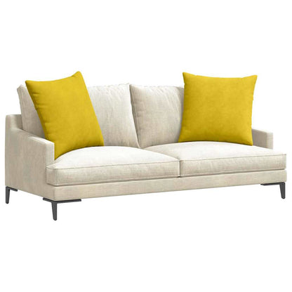Cuscini da Divano 2 pcs Giallo 60 x 60 cm Tessuto in Cords | homemem39