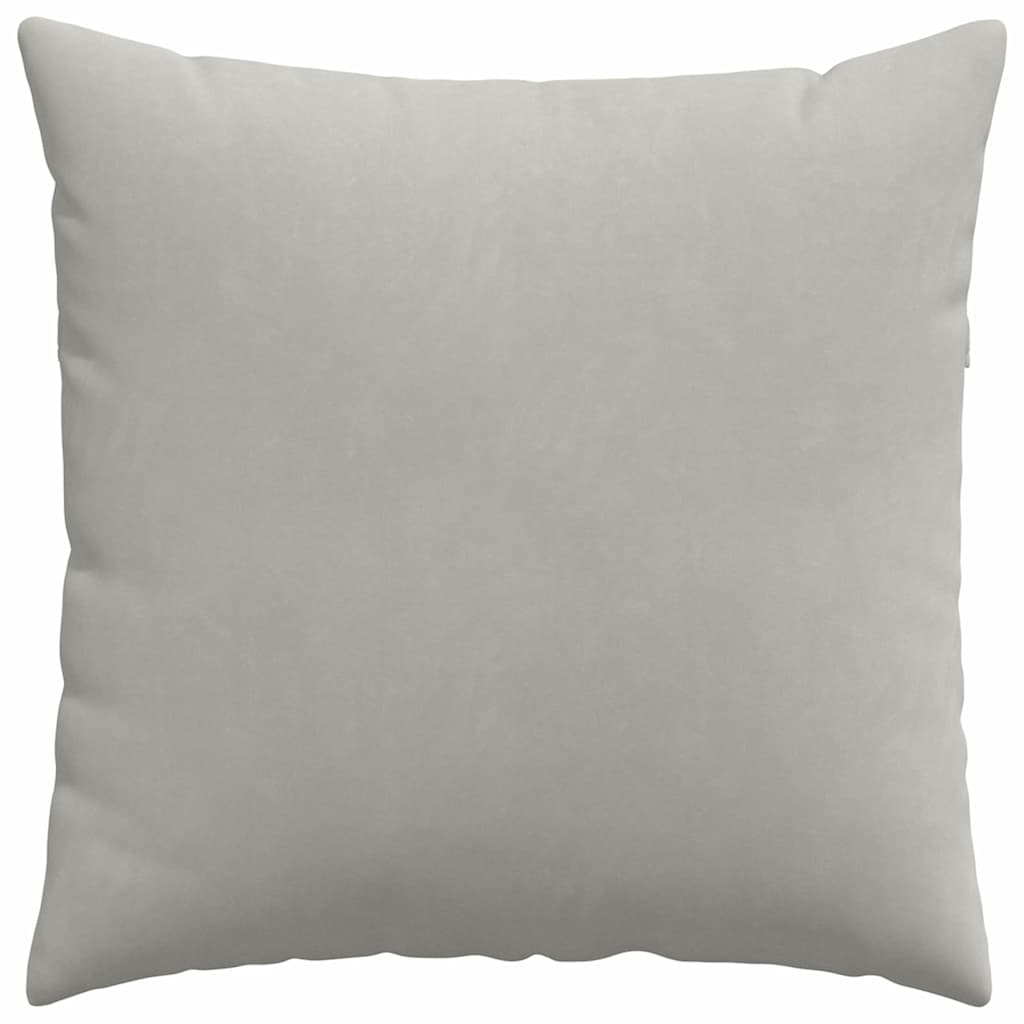 Cuscini da Divano 2 pcs Grigio chiaro 60 x 60 cm Tessuto | homemem39