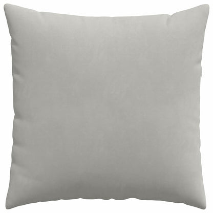 Cuscini da Divano 2 pcs Grigio chiaro 60 x 60 cm Tessuto | homemem39
