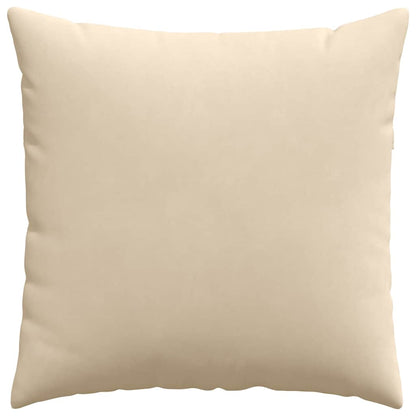 Cuscini da Divano 2 pcs Crema 60 x 60 cm Tessuto | homemem39