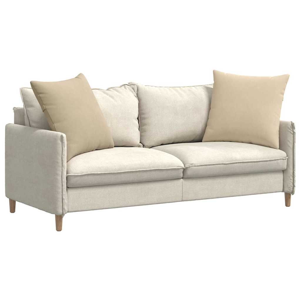 Cuscini da Divano 2 pcs Crema 60 x 60 cm Tessuto | homemem39